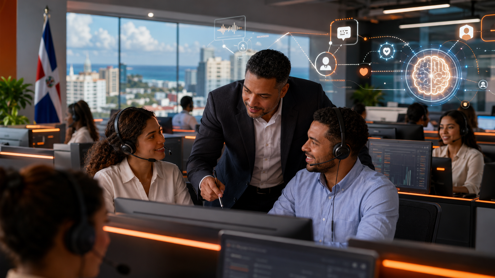 Equipo de servicios y atencion al cliente